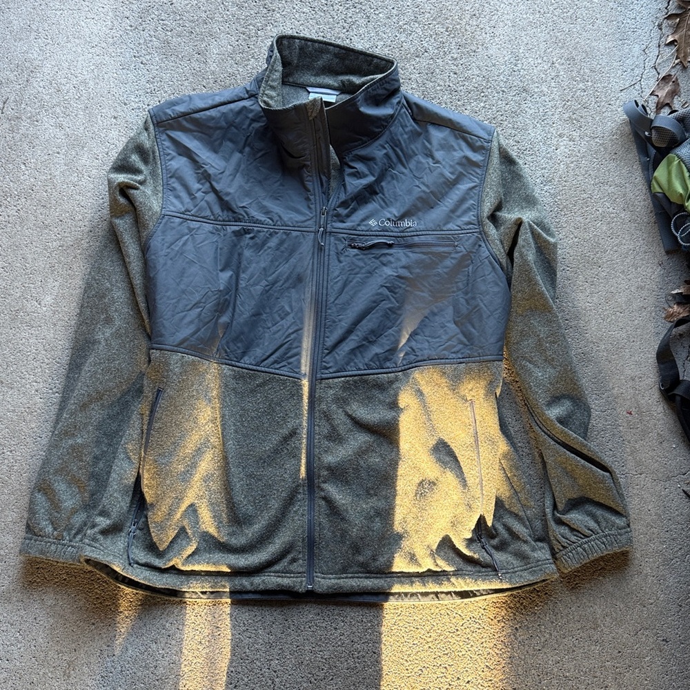 Columbia Snyder Lake II Full Zip Fleece Jacket Heather Gray